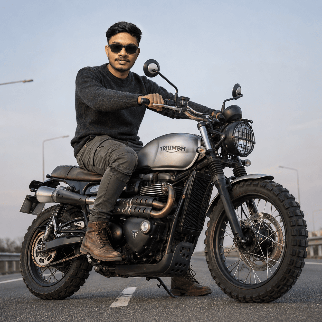 Ai prompt for men , Bike Shoot Men AI prompt
