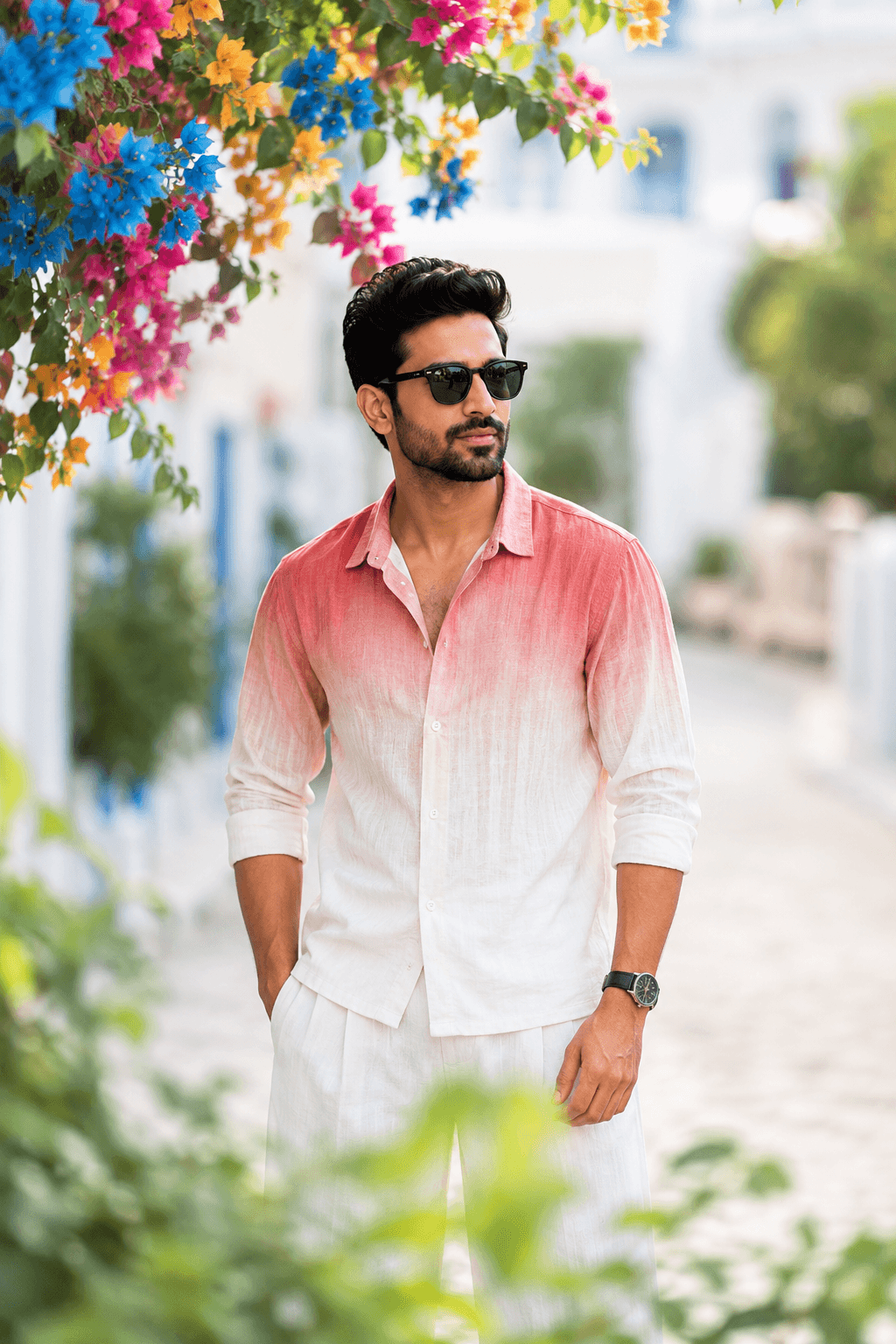 Stylish Summer Portrait in Bloom