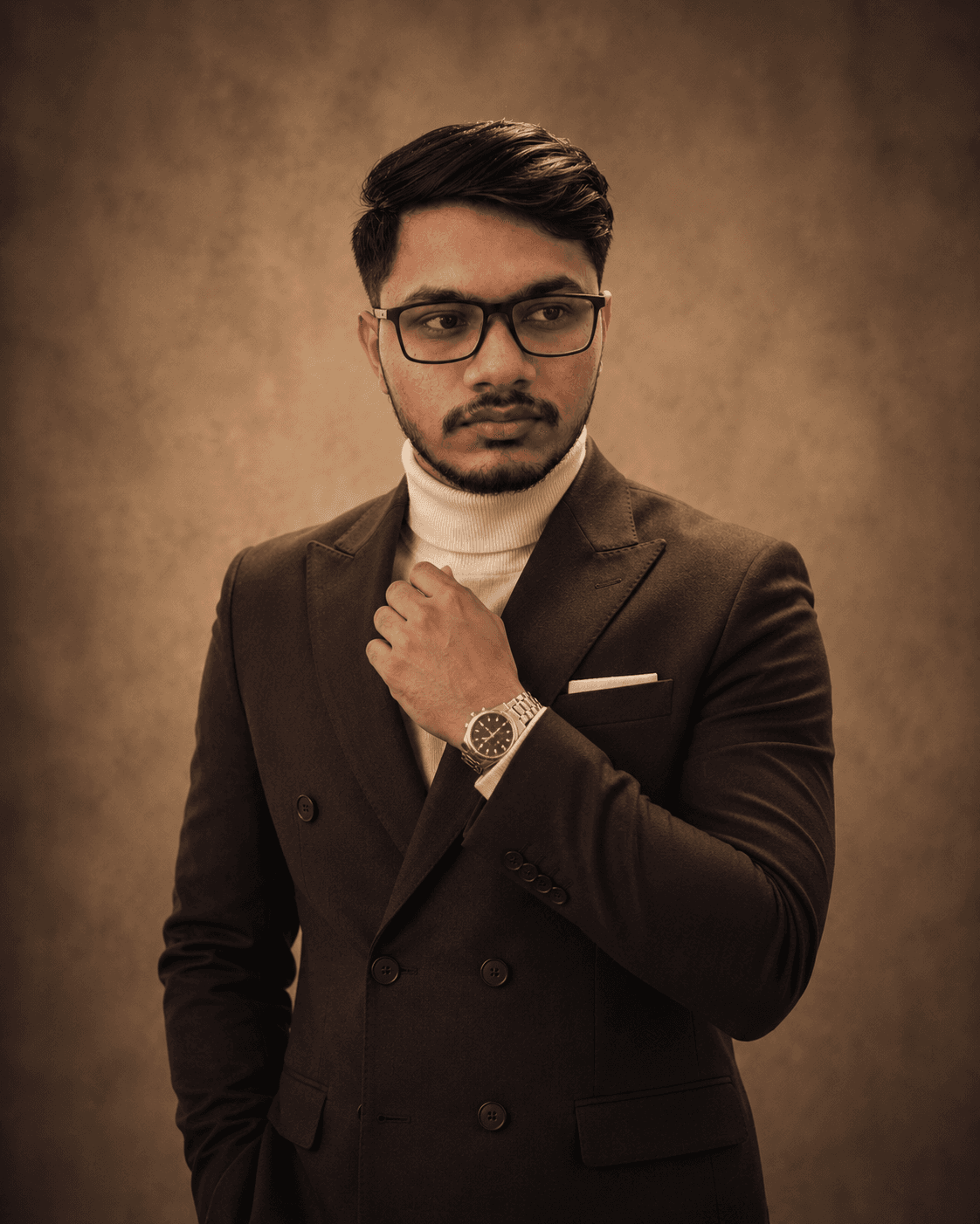 professional portrait of a man , Cinematic portrait of man