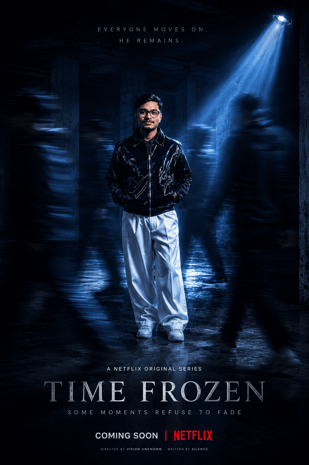 Netflix Style Time Frozen AI Poster Prompt