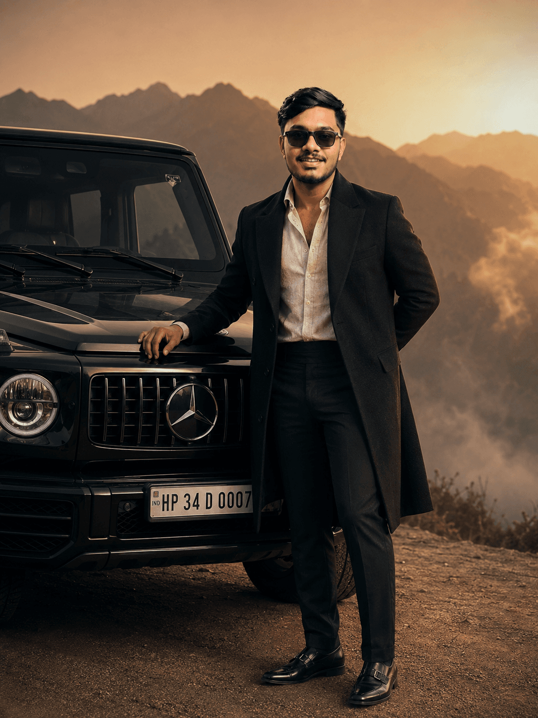 Mens cinematic photo AI