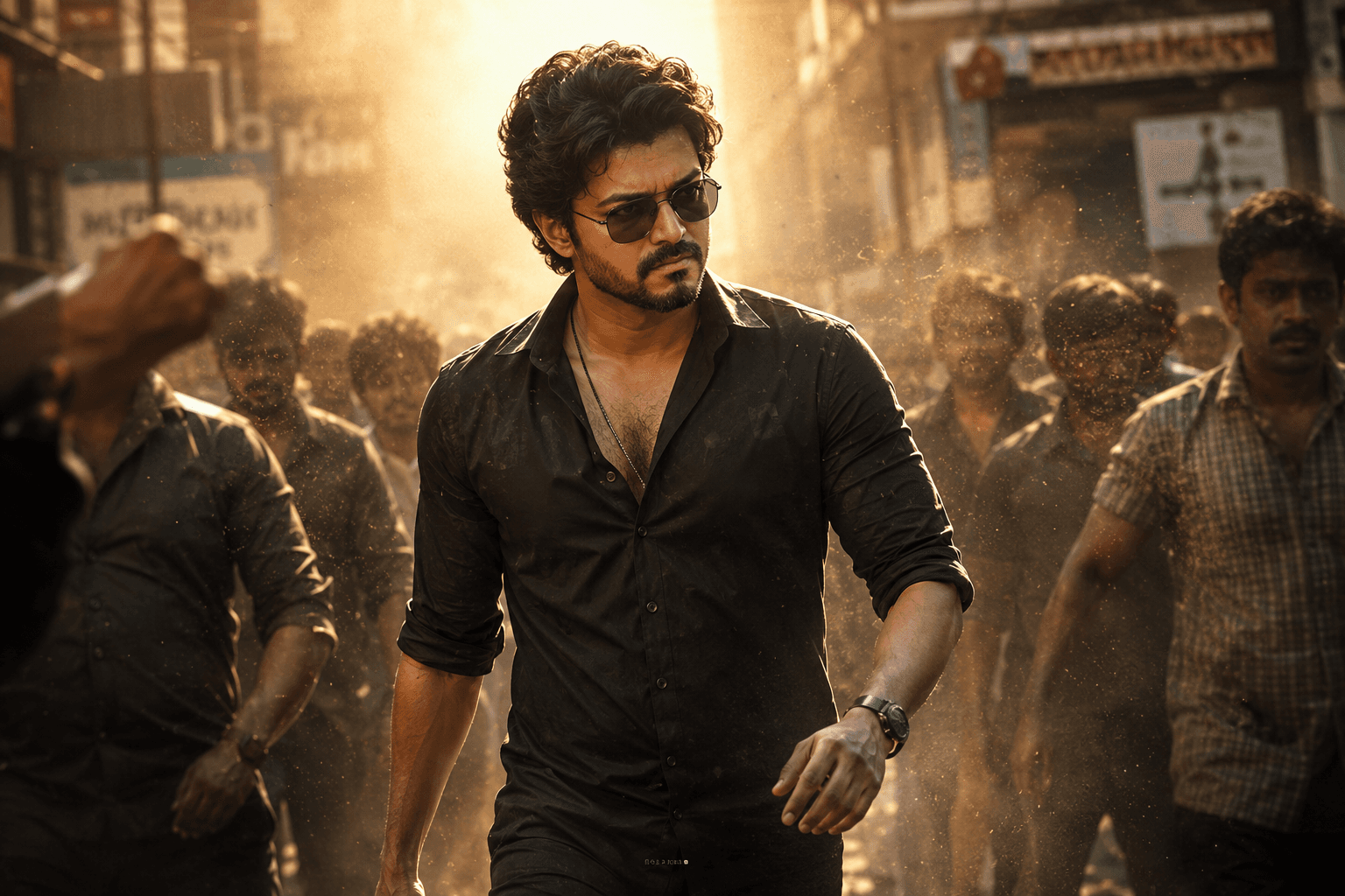 South Indian Hero Entry Look