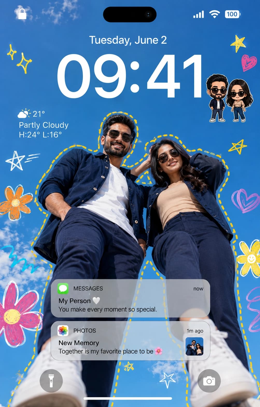 Couple Lock Screen Aesthetic